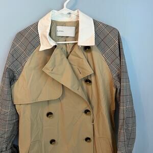 BLDWN NEW Trench Coat Double Breasted Size Small New with Tags